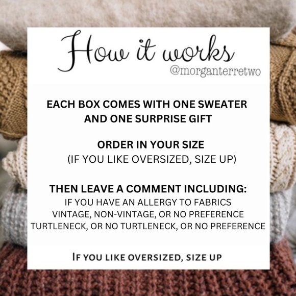 Mystery Sweater Box - 5 ⭐️ RATED - Picture 2 of 7